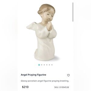 Lladro NWT Elegant Praying Angel Figurine - NEW IN BOX!